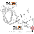 Parafuso do Descanso Lateral Original KTM / HUSQVARNA / Husaberg 2008 EM DIANTE - ISA45 M8X26 0019080266S / 54510052100