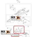 Protetor de Corrente da Balança Original KTM EXCF, EXC, XCW, XCFW 12 a 23 - Husqvarna FE TE 14 a 23 - GAS GAS EC 250, 300, 350 21 a 23 - 78104060010