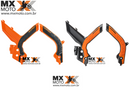Protetor Quadro Acerbis X-Grip para KTM SX / SX-F / XC / XC-F - 2019 e 2022 / EXC e EXCF 2020 a 22  - Laranja/Preto ou Preto/laranja