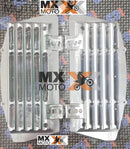 Protetor Radiador Corona Usinado em Aluminio para KTM e Husqvarna 2T e 4T 2017 a 2023, Gas Gas 2021 a 2023 ( Cores a escolher - Laranja, Azul, Prata, Preto, Vermelho )