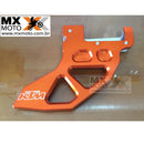 Protetor de Disco Freio Traseiro Aluminio Anodizado Laranja Réplica KTM 2004 a 2025