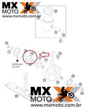 Retentor Virabrequim ( lado direito ) Original KTM 2T 250/300 EXC/XCW 97 a 25 - 250/300 SX/XC 03 a 25 - HUSABERG 2T TE 250/300 11 a 14 - HUSQVARNA TE/TC/TX/TPi/TBi 250/300 2014 a 2025 - GAS GAS 2T 250/300 21 a 25 - 0760385273 ( retentor maior )
