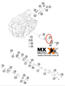 ( 01 ) O´RING / ORING / ANEL DO Filtro de Óleo / Anel Cilindro escravo Embreagem Original KTM 250/350/450 - Husqvarna e Gas Gas – 07703305178