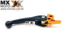 Manete Embreagem Retrátil Nanotech Laranja/Preto BMS para KTM 2006 em diante, cilindros Brembo - BMS 48012
