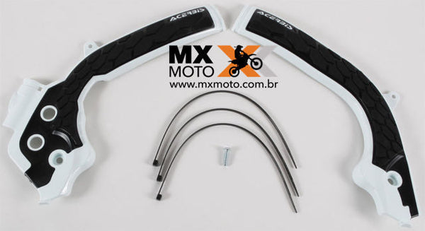 Protetor Quadro Acerbis X-Grip KTM/HUSQVARNA 2T / 4T - 2017 a 2019 - Branco/Preto - 2449531035