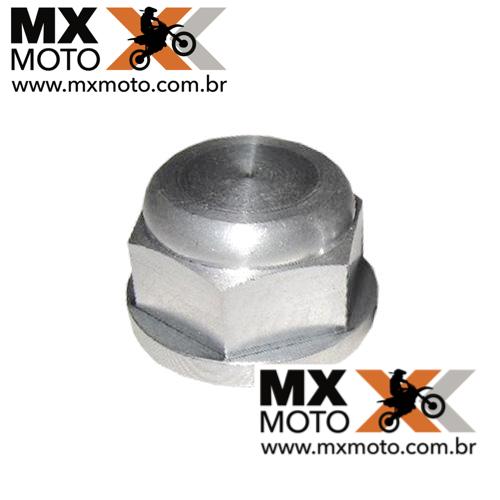 Porca de Roda Traseira Aluminio Original eixo 20mm M20x1,5 para KTM EXC / EXCF / XCFW - 2000 a 2023 - Husqvarna FE / TE 2014 a 2023 - Husaberg FE / TE 2011 a 2014 - GAS GAS EC250/300/250F/350F 2021 a 2023 - MC85 21 a 24 - 50310099000