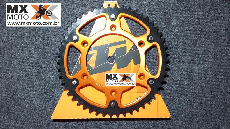 Coroa Tri-metal Supersproxs Original KTM Laranja - Tamanhos 50, 51 ou 52.