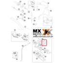 Abraçadeira / Meia Lua do Manicoto Embreagem BREMBO ORIGINAL KTM 06 a 24 ou Freio KTM 14 a 24 - HUSQ 14 a 18 - 54802005100