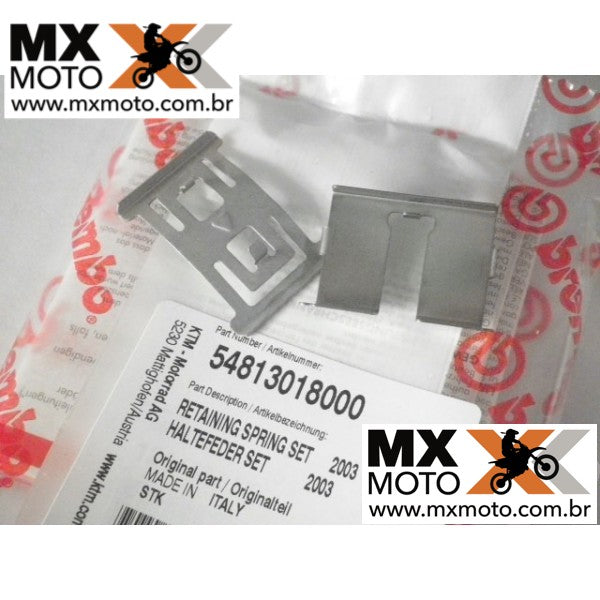 KIT CHAPINHAS BREMBO ORIGINAL QUE SEGURA PASTILHA DE FREIO TRASEIRA NA PINÇA - 54813018000