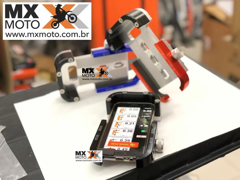 Suporte Para Celular Corona Racing Guidão Fat Bar 28mm ( base Regulável ) ( Não Serve nas Betas )- Cores Variadas