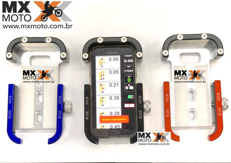 Suporte Para Celular Corona Racing Guidão Fat Bar 28mm ( base Regulável ) ( Não Serve nas Betas )- Cores Variadas