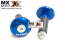 Bar Ends / Protetor de Punho / Acabamento Guidão BMS em Aluminio Anodizado Azul - BMS 47178