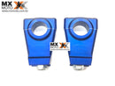Alongador Guidão 28mm Torre Corona para KTM, Husaberg, Husqvarna, Honda, Kawasaki, Yamaha, Gas Gas - Prata, Laranja e Azul