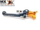 Manete Freio Retrátil Nanotech Laranja/Preto BMS para KTM 2014 em diante, cilindros Brembo - BMS 48007