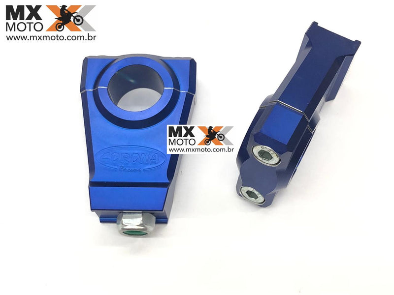 Alongador Guidão 28mm Torre Corona para KTM, Husaberg, Husqvarna, Honda, Kawasaki, Yamaha, Gas Gas - Prata, Laranja e Azul