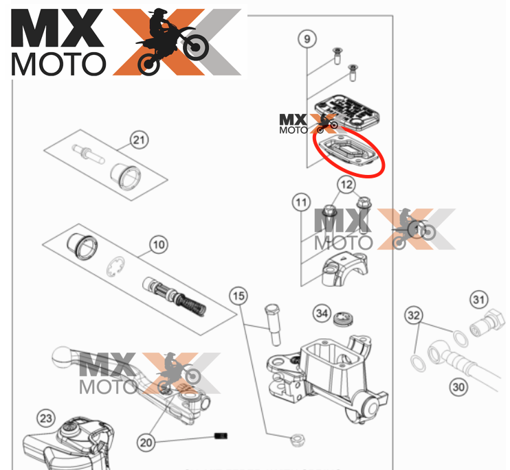( PAR ) Juntas do Cilindro Freio Dianteiro e Embreagem para Motos com Freio e Embreagem Brembo para KTM 2000 a 2024 - Husqvarna 2000 a 2024 - Husaberg ate 2013 - Gas Gas 21 a 24 - Freio 50313003000 / 77713003000 - Embreagem 5480200310030 / 54802003000