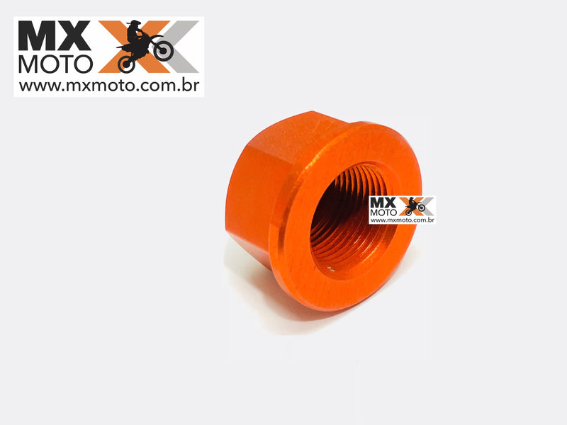 Porca de Roda Traseira Laranja para KTM EXC / EXCF / XCFW - 2000 a 2023 - eixo 20mm