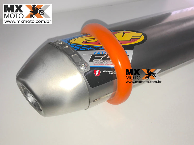 Protetor Universal de Ponteiras BMS Laranja Para Motos 4T / SSP ( Silicone Silencer Protector ) BMS - 47192