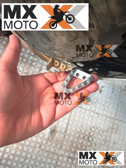 Ponta de Pedal de Freio em Alumínio para KTM SX / XC / SXF / XCF 16 >  - XCW / EXC / EXCF 2017 > - Husqvarna TC FC FX TX 16 > TE FE TBi 17 > - Gas Gas todas 2T e 4T 2021 > Substitui a peça: 55413051000