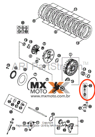 Parafuso de Sangria Freio Traseiro e Embolo Embreagem Inferior - Produto Original KTM / Brembo - 62513020000