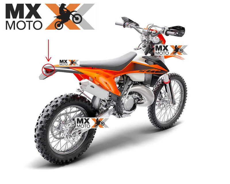 Luz Lanterna LED Traseira Original KTM KTM 2T EXC / TPI e 4T EXCF 150 a 500 2020 em diante - 79714040000