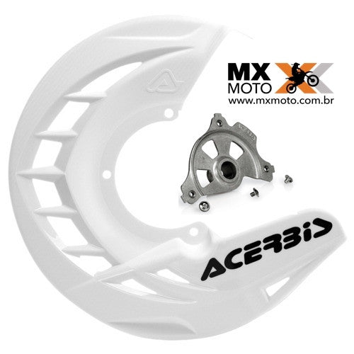 Protetor Disco de Freio Dianteiro Acerbis KTM Todas 2T e 4T 2016 a 2025 / Husqvarna Todas 2T e 4T 2016 a 2025 / GAS GAS 21 a 25 ( todas ) - (Com eixo 22mm)