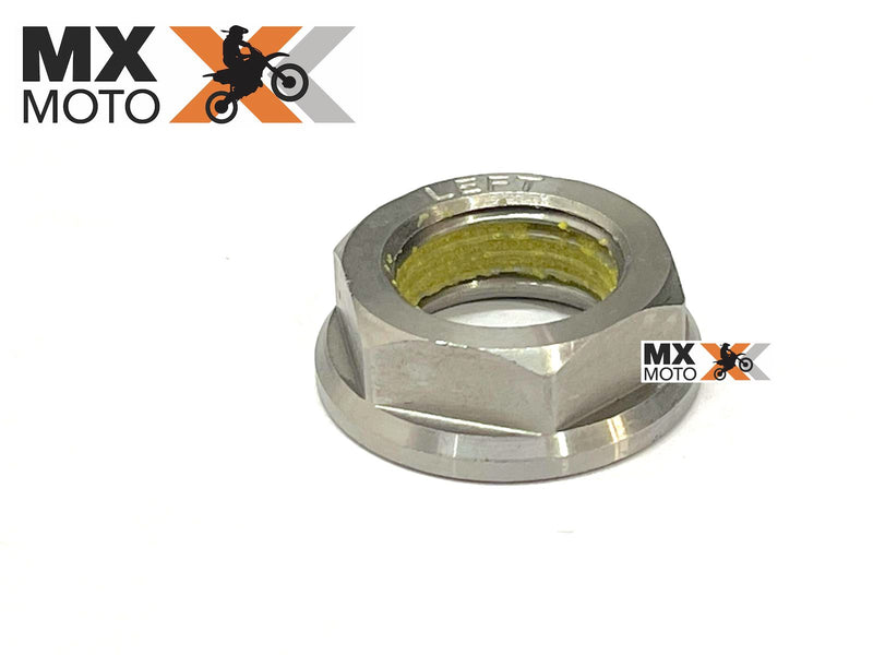 Porca da Campana da Embreagem / Porca do Eixo Virabrequim M18x1.5 Original KTM 2T / 4T - 2011 a 2025 - Husqvarna 2T / 4T 14 a 25 - GASGAS 2T / 4T  2021 a 2025 - 77230029000 / 0910001801000S / 0910001801001S