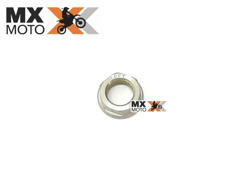Porca da Campana da Embreagem / Porca do Eixo Virabrequim M18x1.5 Original KTM 2T / 4T - 2011 a 2025 - Husqvarna 2T / 4T 14 a 25 - GASGAS 2T / 4T  2021 a 2025 - 77230029000 / 0910001801000S / 0910001801001S
