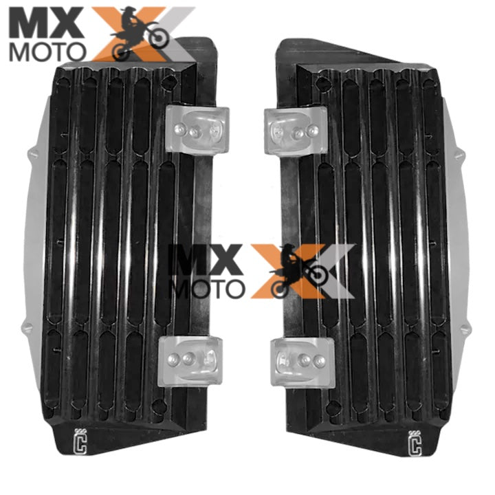 Protetor Radiador Corona Usinado em Aluminio para KTM e Husqvarna 2T e 4T 2024 e 2025 , Gas Gas 2024  e 2025 ( Cores a escolher - Laranja, Azul, Prata, Preto, Vermelho )