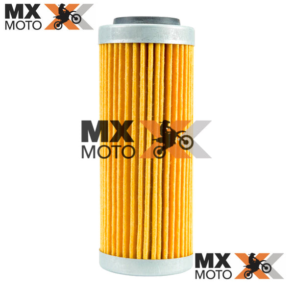 Filtro de Óleo de Papel Longo Fire Power 841-9763 = ( 77338005100 ) para KTM SXF/XCF/XCFW/EXCF 250 a 500 - 2007 a 2024 - Husqvarna FE/FC/FX 250 a 501 14 a 24 – Gas Gas EC250F/350F EX250F/350F/450F MC250F/450F 2021 a 2024