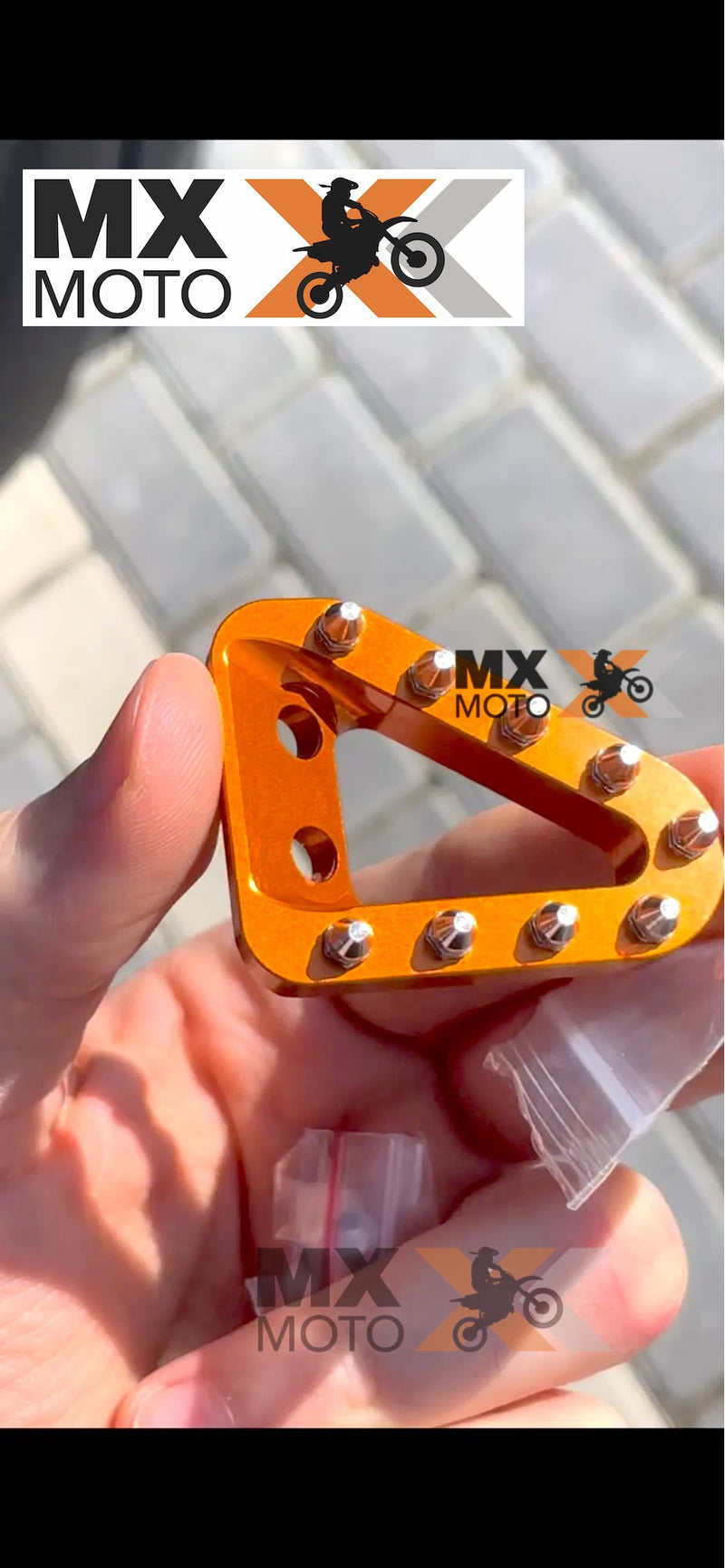 Ponta de Pedal de Freio em Alumínio para KTM SX / XC / SXF / XCF 16 >  - XCW / EXC / EXCF 2017 > - Husqvarna TC FC FX TX 16 > TE FE TBi 17 > - Gas Gas todas 2T e 4T 2021 > Substitui a peça: 55413051000