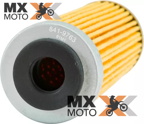 Filtro de Óleo de Papel Longo Fire Power 841-9763 = ( 77338005100 ) para KTM SXF/XCF/XCFW/EXCF 250 a 500 - 2007 a 2024 - Husqvarna FE/FC/FX 250 a 501 14 a 24 – Gas Gas EC250F/350F EX250F/350F/450F MC250F/450F 2021 a 2024