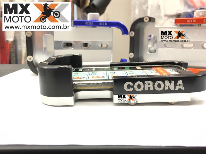 Suporte Para Celular Corona Racing Guidão Fat Bar 28mm ( base Regulável ) ( Não Serve nas Betas )- Cores Variadas