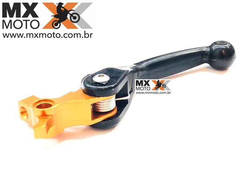 Manete Freio Retrátil Nanotech Laranja/Preto BMS para KTM 2014 em diante, cilindros Brembo - BMS 48007