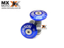 Bar Ends - Tampa Guidão - Protetor de Punho - Acabamento Guidão Corona Racing em Aluminio Anodizado Azul