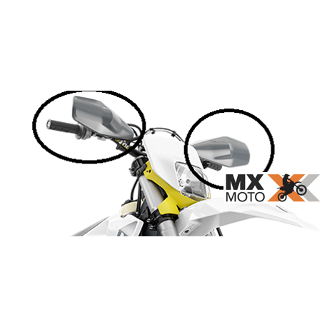 Par Abas Plástica Cinza para Protetor de Mão Aberto Original Husqvarna TX/FX/TE/FE 2022 a 2024 - 25102082044BJ