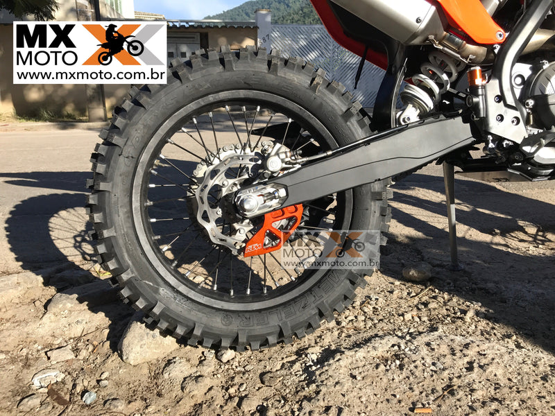 Protetor de Disco Freio Traseiro Aluminio Anodizado Laranja Réplica KTM 2004 a 2025