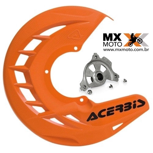 Protetor Disco de Freio Dianteiro Acerbis KTM Todas 2T e 4T 2016 a 2025 / Husqvarna Todas 2T e 4T 2016 a 2025 / GAS GAS 21 a 25 ( todas ) - (Com eixo 22mm)