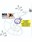 O´RING / ORING - ANEL DE VITON 44x3 CURVA / ESCAPAMENTO MOTOS 2T ORIGINAL KTM / HUSQVARNA / GAS GAS 21 a 24 - 0770440030