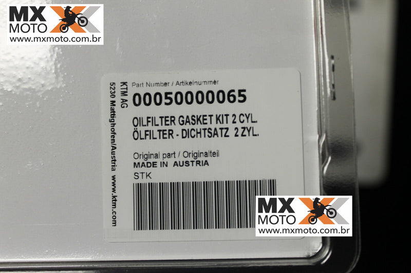 Kit de Serviço Filtro de Óleo Original KTM LC8 950/990 03 a 11 – 00050000065