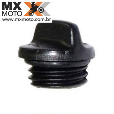 Tampa de Óleo Motor M24x3 Original KTM 2T e 4T 07 a 25 - Husaberg 12/14 - Husqvarna 2T e 4T 14 a 25 - GAS GAS 2T e 4T 21 a 25 - Preta com Oring - 79430020033 / 58030120000