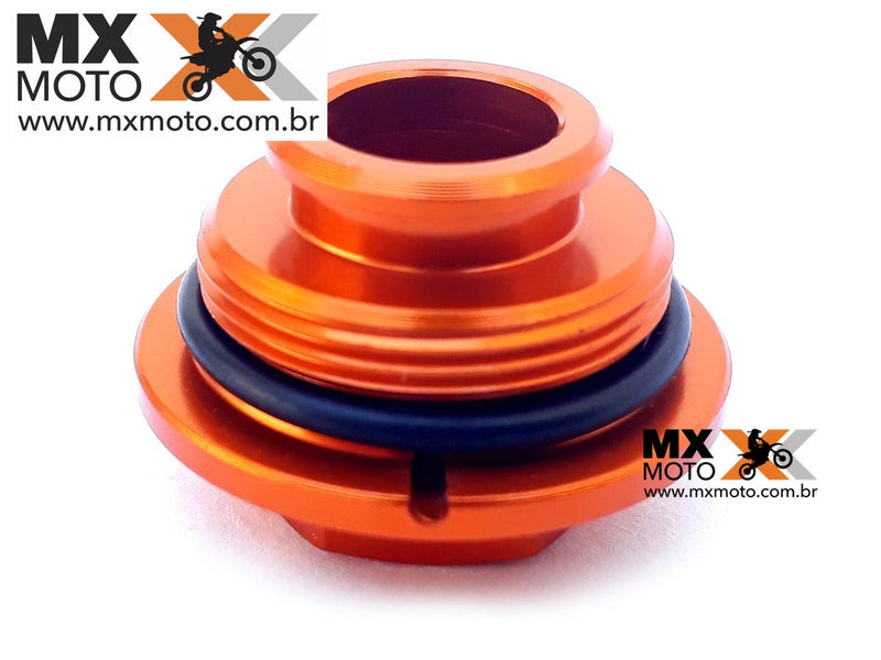 Tampa Reservatório Óleo Freio Traseiro Laranja  BMS para KTM 2004 a 2024  - BMS 47952
